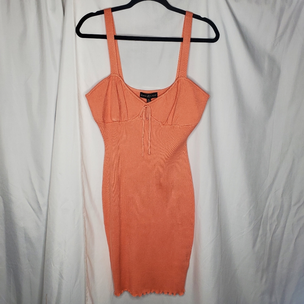 ♤ Almost Famous Ribbed Sleeveless Midi Sweater Dress Size XL NWT